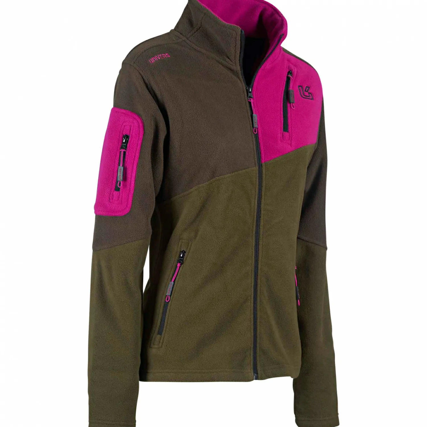 Discount Lynx Fleece Hunting Jacket Damen (Oliv/Pink) Damen Damen Angeljacken & -Westen