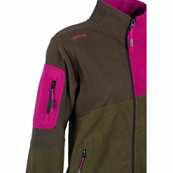 Discount Lynx Fleece Hunting Jacket Damen (Oliv/Pink) Damen Damen Angeljacken & -Westen
