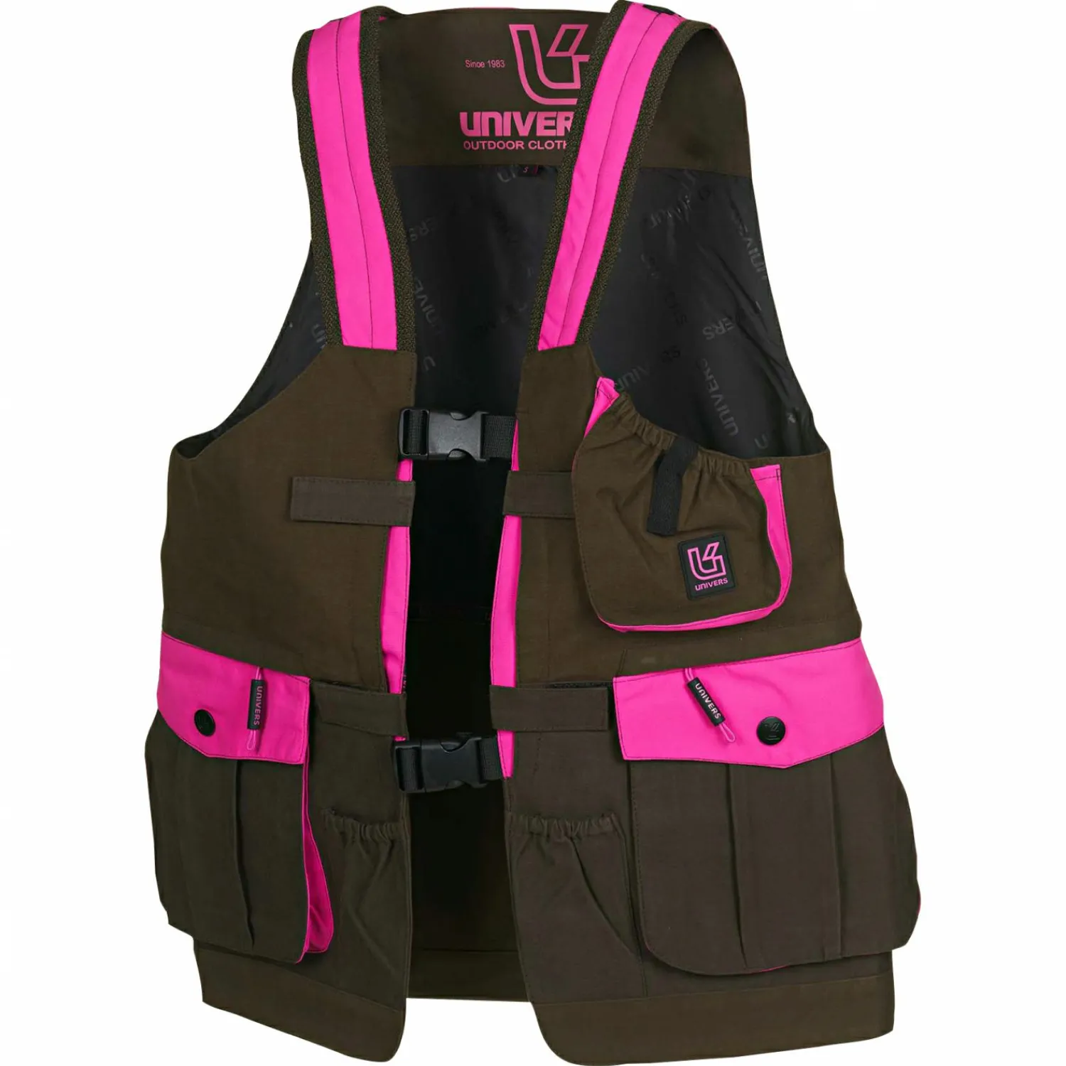 Univers Microfiber U-Tex Hunting Vest Damen (Oliv/Pink)<Damen Damen Angeljacken & -Westen