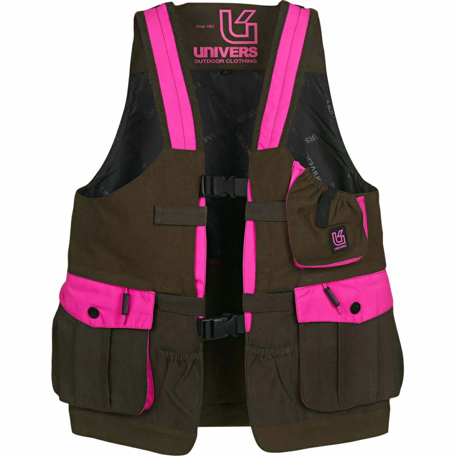 Univers Microfiber U-Tex Hunting Vest Damen (Oliv/Pink)<Damen Damen Angeljacken & -Westen