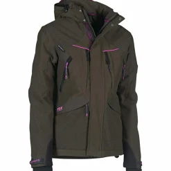 New Misurina U-Tex Hunting Jacket Damen (Oliv ) Damen Damen Angeljacken & -Westen