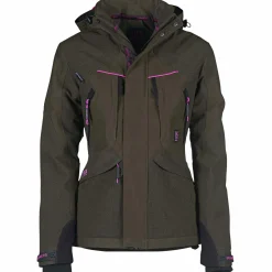 New Misurina U-Tex Hunting Jacket Damen (Oliv ) Damen Damen Angeljacken & -Westen