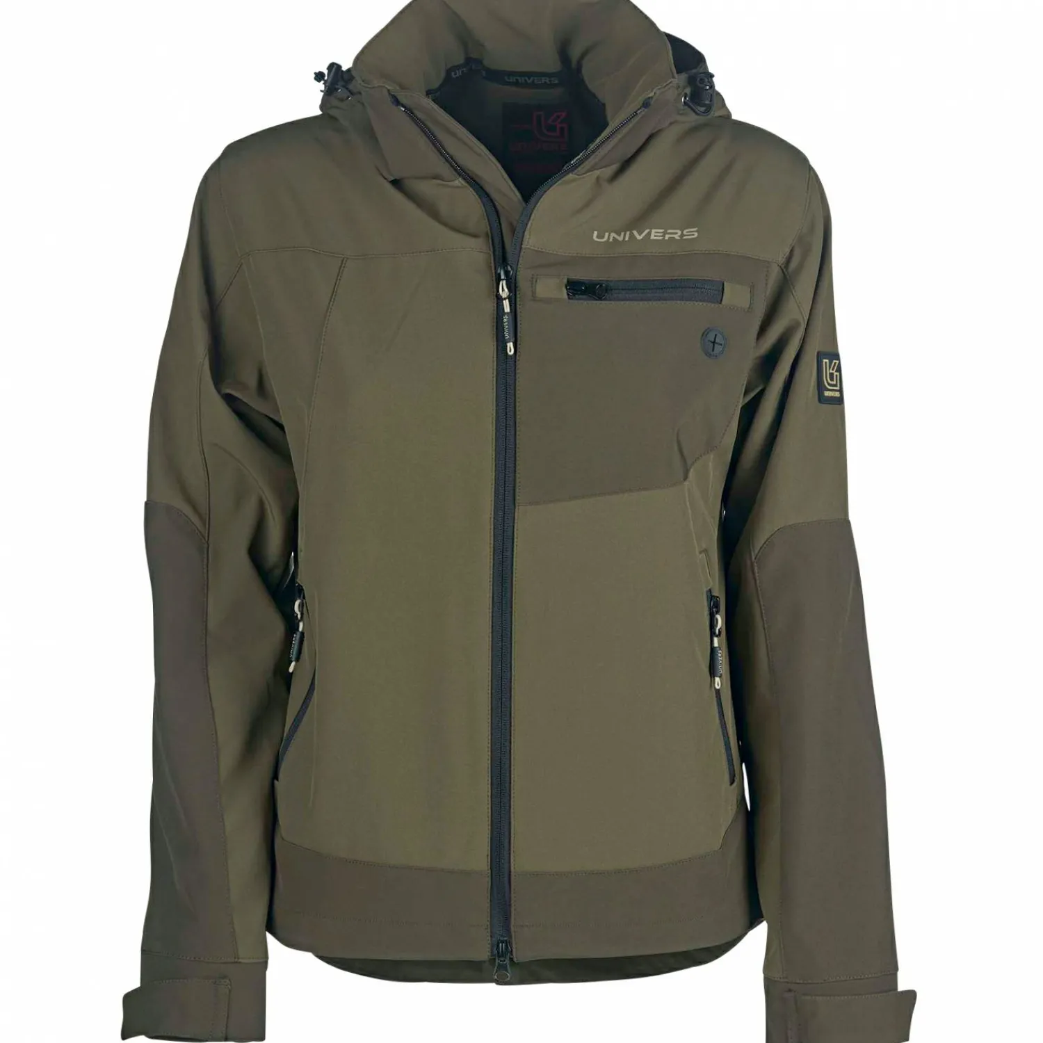 Univers Predazzo Softshell U-Tex Hunting Jacket Damen (Oliv)<Damen Damen Angeljacken & -Westen