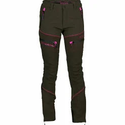 Univers San Gottardo U-Tex Hunting Trousers Damen (Oliv/Pink)<Damen Damen Angelhosen