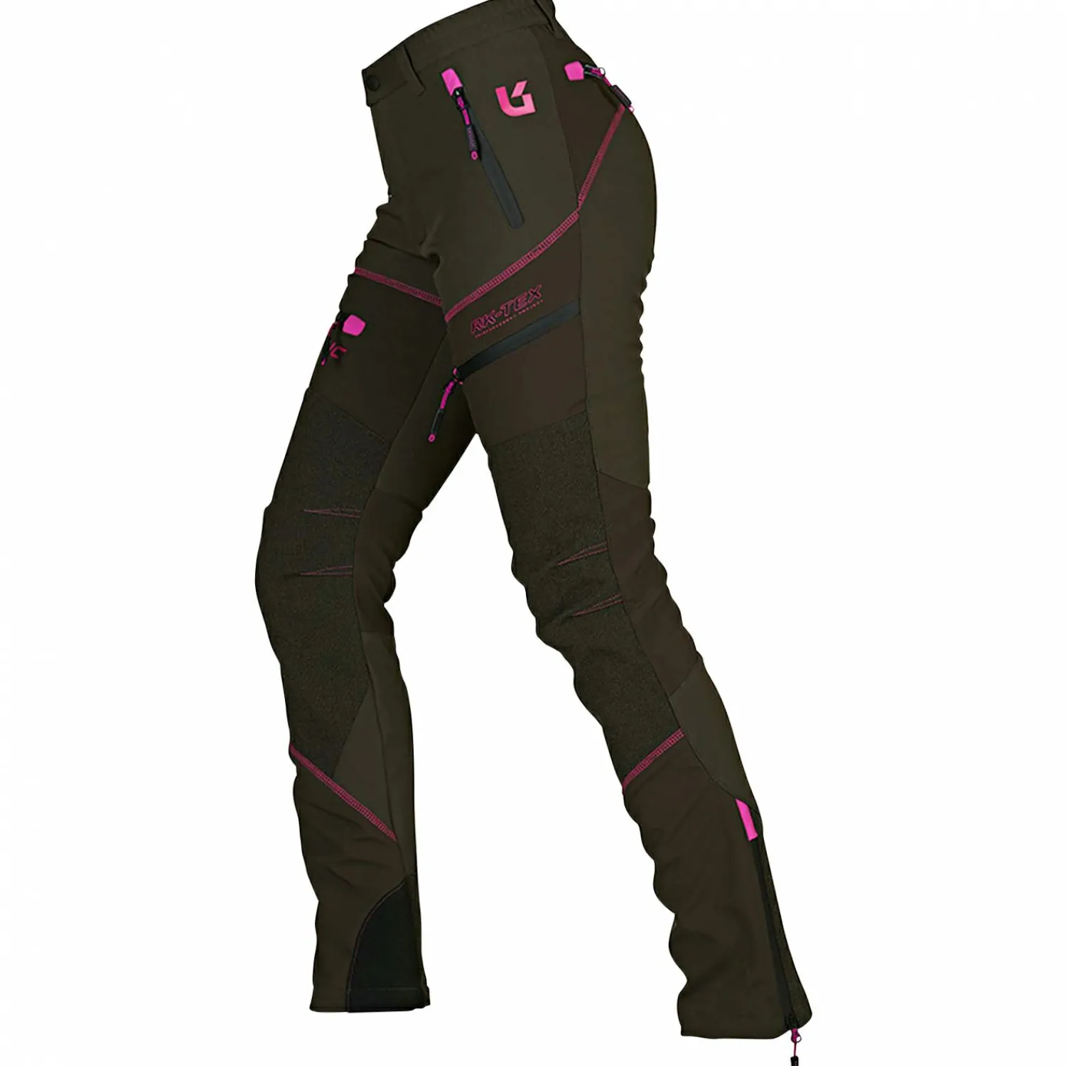 Univers San Gottardo U-Tex Hunting Trousers Damen (Oliv/Pink)<Damen Damen Angelhosen