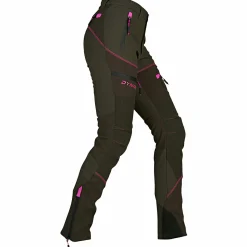 Univers San Gottardo U-Tex Hunting Trousers Damen (Oliv/Pink)<Damen Damen Angelhosen