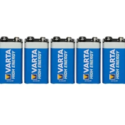 Varta Blockbatterien (Set 5 x, 9V)< Batterien & Akkus