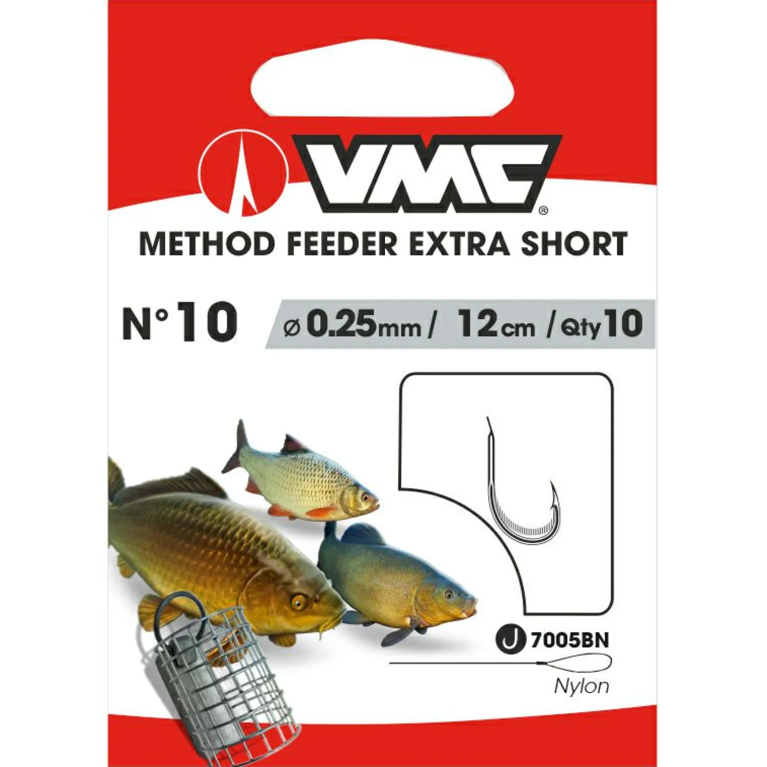 VMC Method Feeder Extra Short< Angelhaken|Friedfischangeln-Zubehör