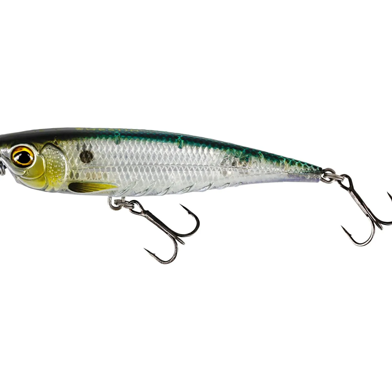 Westin Hardbait Spot-On Top Walker (Silver Arrow)< Wobbler