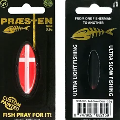 Westin Inlineköder Præsten Mini (Red White Glow Cross)< Forellenangeln-Zubehör|Trout Spoons