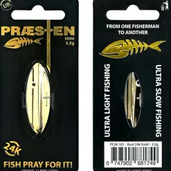 Westin Inlineköder Præsten Mini (24k Gold)< Trout Spoons|Trout Spoons
