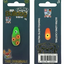 Westin Kunstköder Bulldog Inline (Green Orange Clown)< Blinker