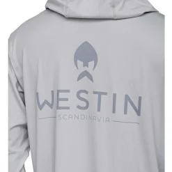 Westin Ledge Upf Hoodie Herren (Mist Grey)< Angelpullover & -Strickjacken