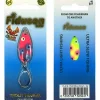 Hot Mikroköder Fidusen Slim (Pink Yellow Clown) Trout Spoons|Forellenangeln-Zubehör