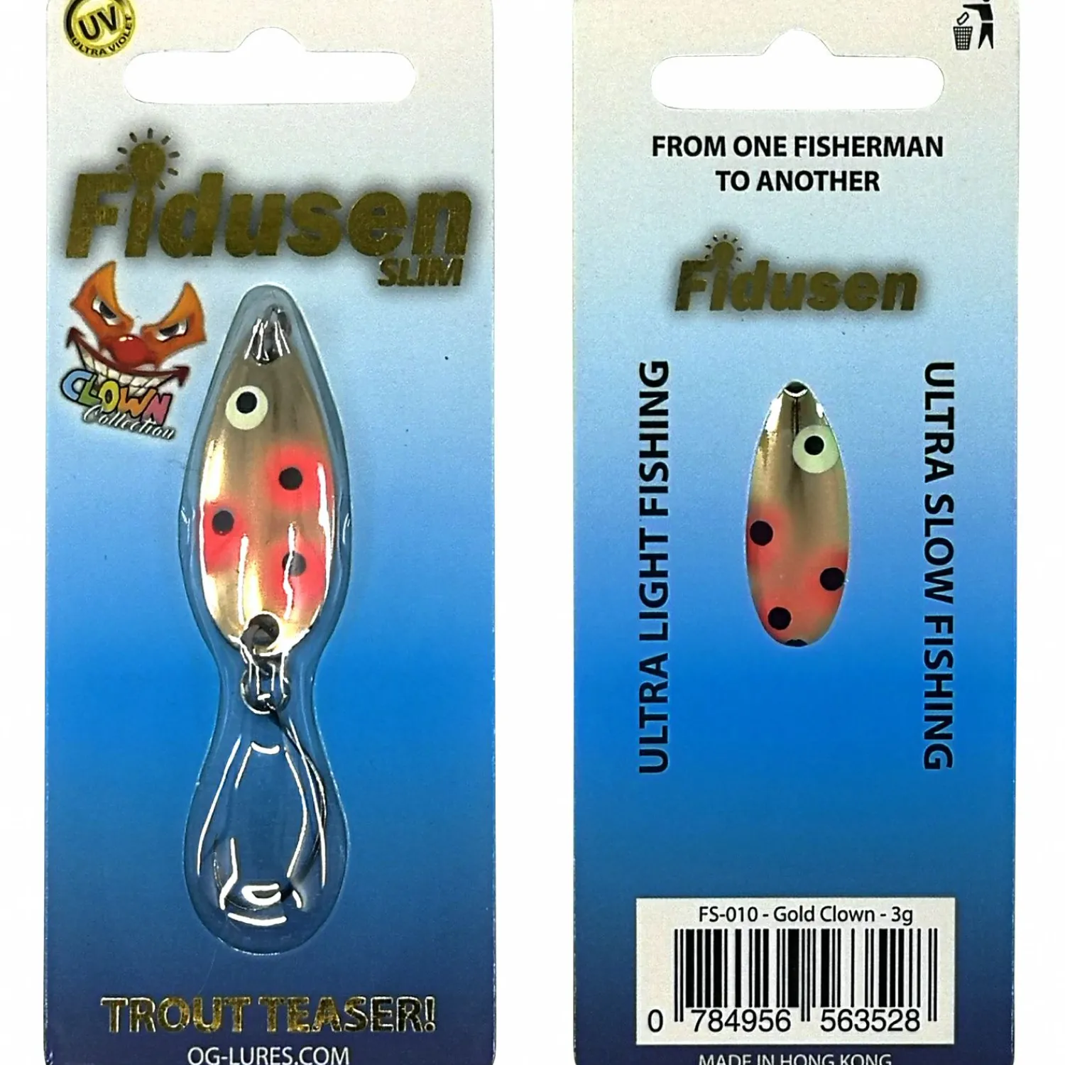 Westin Mikroköder Fidusen Slim (Gold Clown)< Trout Spoons|Forellenangeln-Zubehör