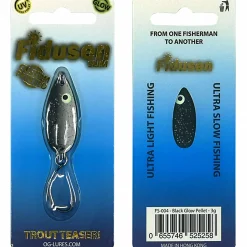 Outlet Mikroköder Fidusen Slim (Black Glow Pellet) Forellenangeln-Zubehör|Trout Spoons