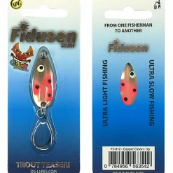 Hot Mikroköder Fidusen Slim (Copper Clown) Trout Spoons|Trout Spoons