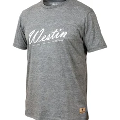 Westin Old School T-Shirt Herren (Grey Melange)< Angelshirts & Angel-Oberteile