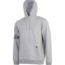 Online Script Hoodie Herren (Grey Melange) Angelpullover & -Strickjacken