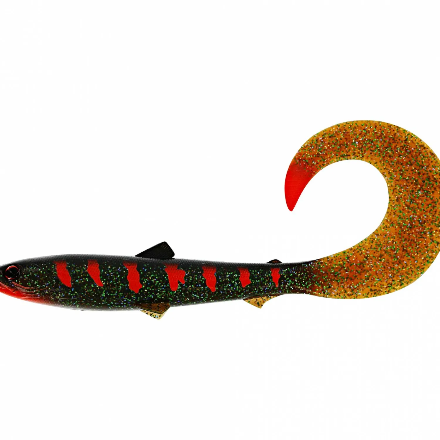 Westin Softlure BullTeez Curltail (Motoroil Blood)< Gummiköder ·Twister