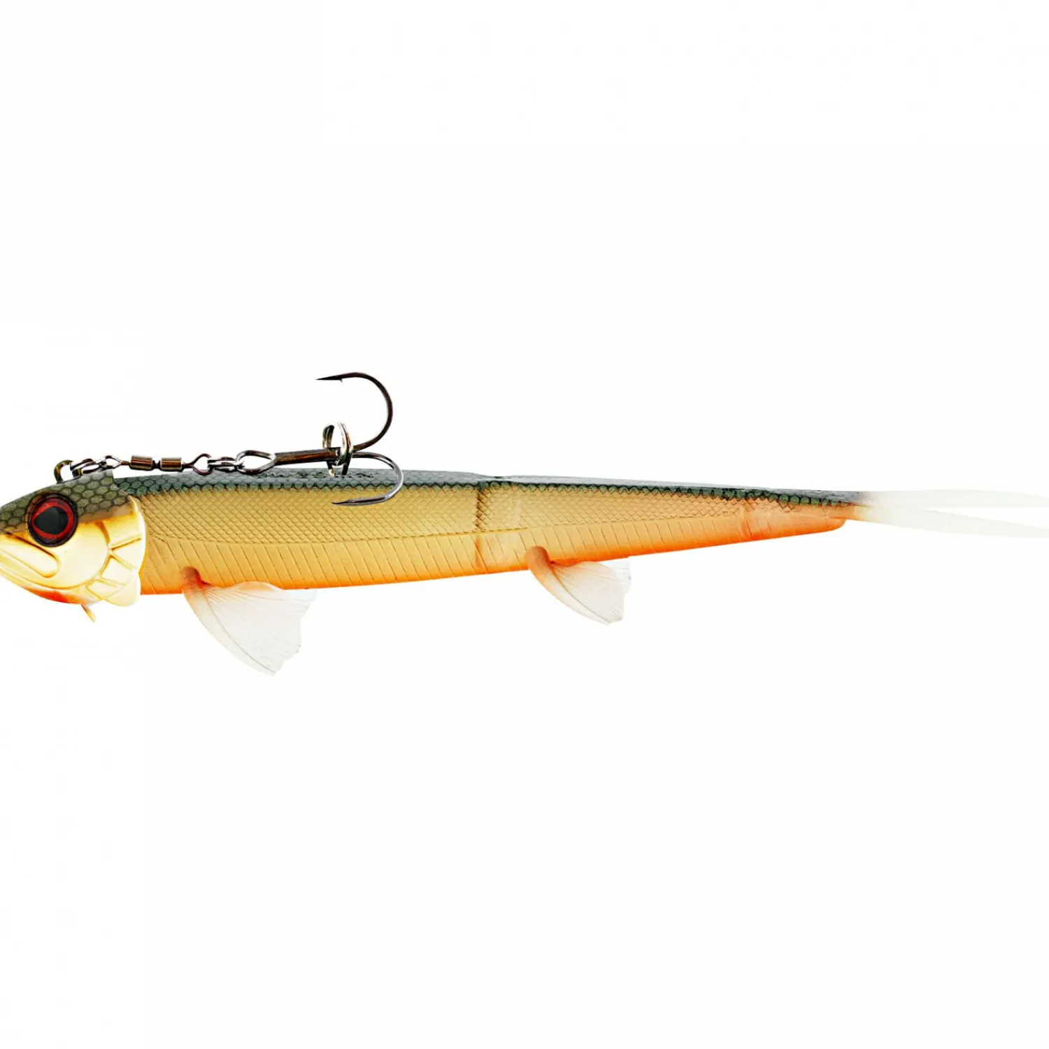 TwinTeez Pelagic V-Tail R `N R (Hot Olive) Gummiköder ·Gummifische & Shads|Raubfischangeln Kunstköder
