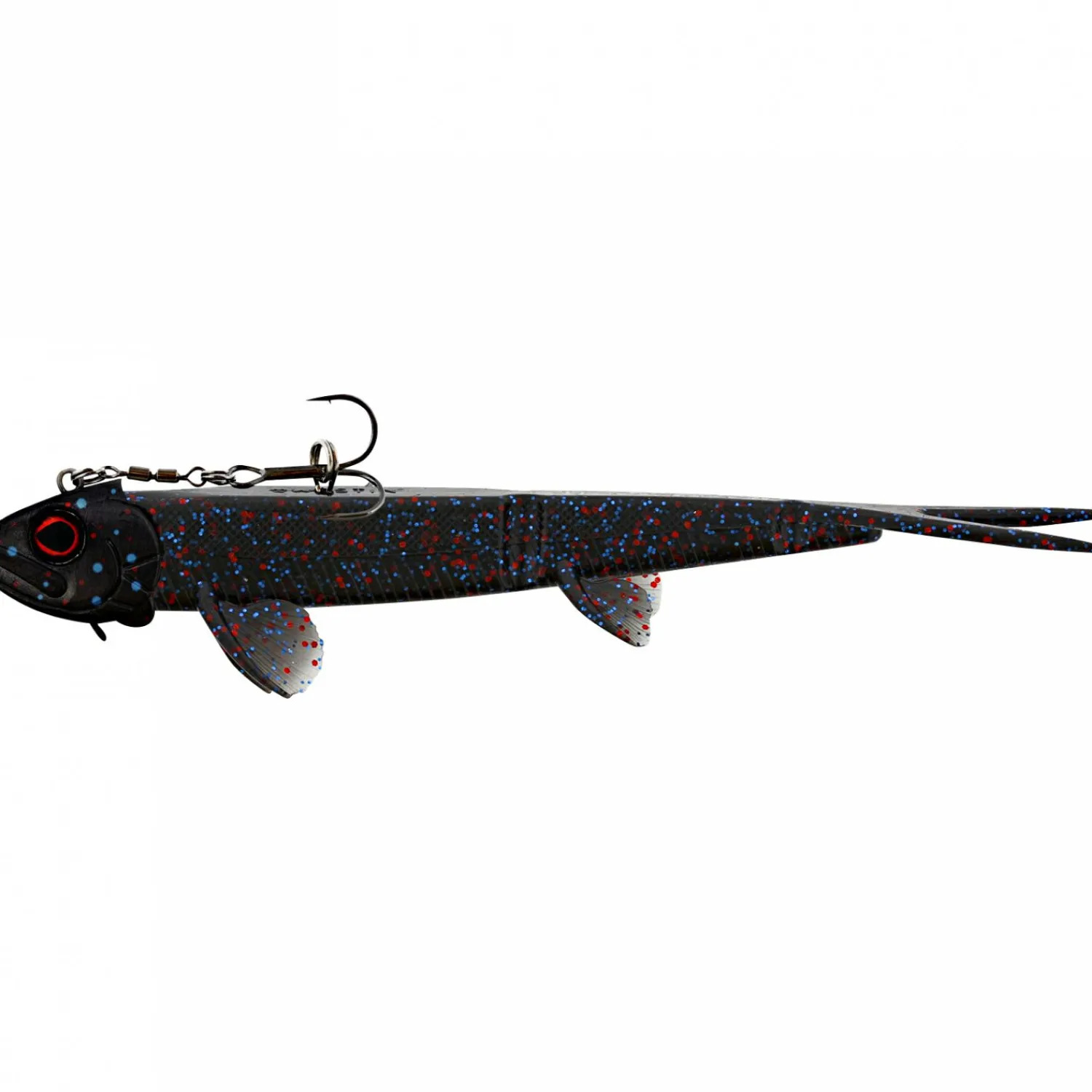 Westin TwinTeez Pelagic V-Tail R `N R (Black Mamba)< Gummiköder ·Gummifische & Shads|Raubfischangeln Kunstköder