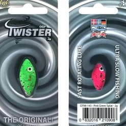 Best Twister (Pink Green Splat) Trout Spoons|Trout Spoons