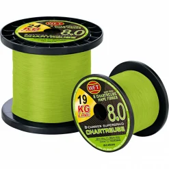 Hot Angelschnüre KG 8.0 8-Carrier Super Braid (150 m, chartreuse) Geflochtene Schnüre