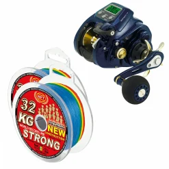 WFT Set: Elektrorolle Sea King 800 PR HP + 2x Schnur KG Strong Exact 800 RH< Multirollen|Multirollen