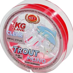 Best Trout Mono Orange Forellenschnüre|Forellenschnüre