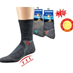 New Merinowolle Funktions- u. Trekking-Socken Unisex (Dunkeltaupe) Outdoor- & Angel-Socken