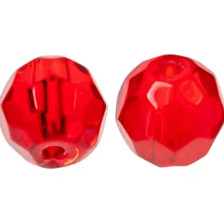 Best Faceted Glass Beads (rot) Raubfischangeln-Zubehör|Angelvorfächer & Beifänger