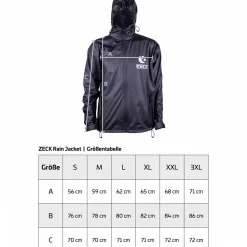 Zeck Rain Jacket Unisex (Black)< Regenjacken & Regenponchos