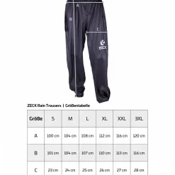 Zeck Rain Trousers (Black)< Thermohosen & Regenhosen