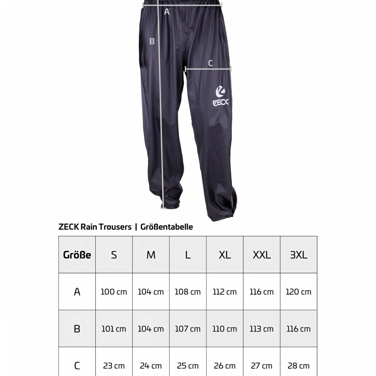 Zeck Rain Trousers (Black)< Thermohosen & Regenhosen