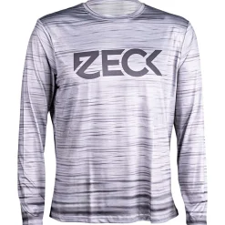 Discount UV Longsleeve Herren (Grey Melange) Angel-Poloshirts & Langarmshirts