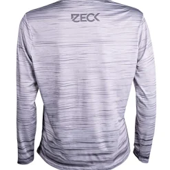 Discount UV Longsleeve Herren (Grey Melange) Angel-Poloshirts & Langarmshirts